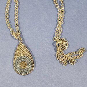 Evil Eye Pendant & Chain - Silver